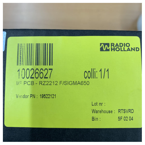 Scheda PCB Radio Zeeland TCB Base per interfaccia marittima SIGMA 650 RZ2212