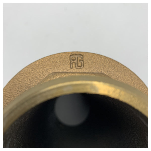 Висококачествена бронзова тръба за източване на морска вода Guidi с дължина 2,5 инча за морски приложения