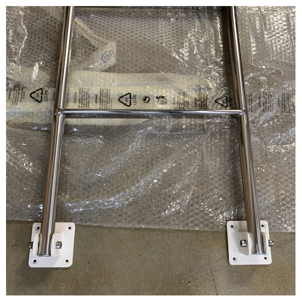 Морська складна драбина Ferretti з високоякісної нержавіючої сталі для кораблів і яхт 142 x 40 см