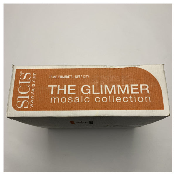 Sicis Glimmer High-Quality Glass Mosaic Tile for Marine Use � Durable, Water-Resistant Green Glimmer Tiles 2m2