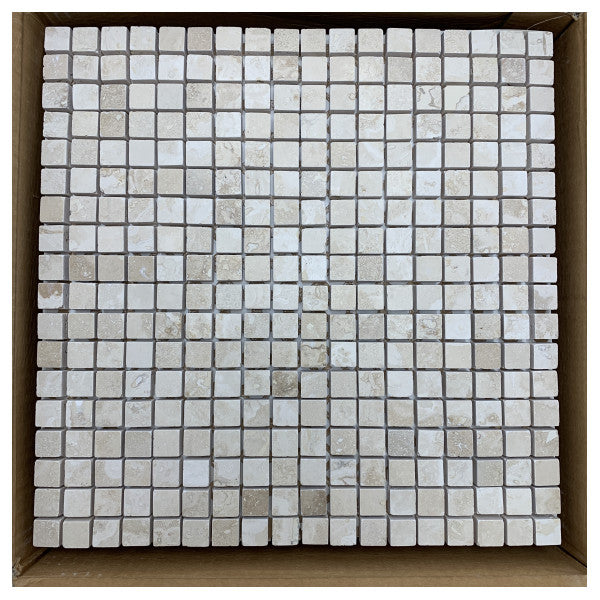 Sicis High-Quality Travertine Mosaic Tiles for Durable Marine Flooring and Wall Cladding