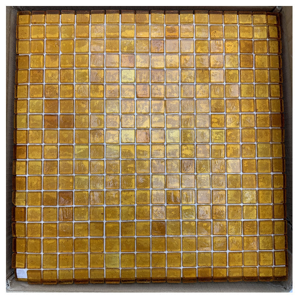 Sicis Amber Mosaic Tiles - High-Quality Water-Resistant Glass Mosaic for Marine and Interior Decoration