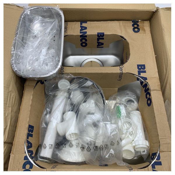 ブランコ Blancoviva 6 F 18/10ステンレス鋼マリンシンク - 耐久性、耐腐食性ボートキッチンバジン