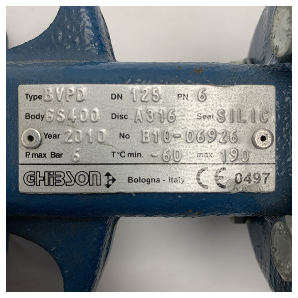 Bernard Qualitativ hochwertige elektrisch betätigte Absperrklappe DN125 für die Schifffahrt und industrielle Durchflussregelung