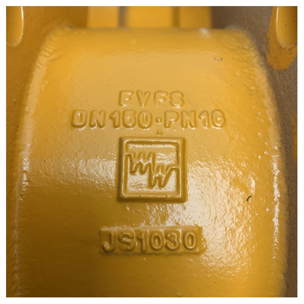 高品質鋳鉄製マリンバタフライバルブ DN150 ポジショニングスイッチおよびプロギアアクチュエーター付き