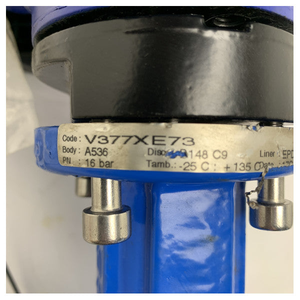 Bernard Hochwertige DN125 Marine Zwischenflanschklappe mit EPDM Auskleidung und Bernard Controls 230V Stellantrieb