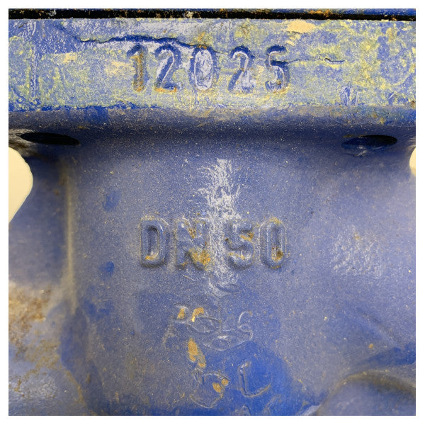 صمام البوابة البحرية المصنوع من الفولاذ المقاوم للصدأ DN50 PN6 - صمام متين يعمل يدويًا للتطبيقات البحرية