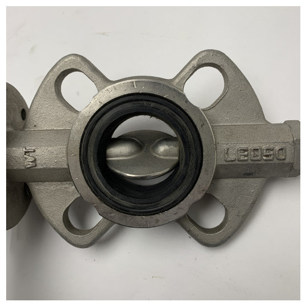 Edelstahl Zwischenflanschklappe DN40 PN6 mit Hebelgriff für Marine und Industrie