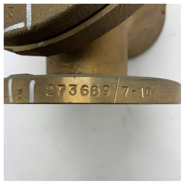 Filtro marino in linea di grado marino DN50 in bronzo e acciaio inox AISI per applicazioni marine resistenti alla corrosione