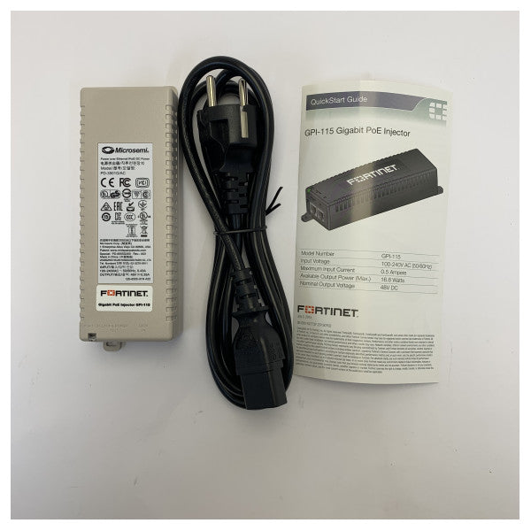Inyector de potencia PoE Gigabit Ubiquiti GPI-115 - 1 puerto 802.3af
