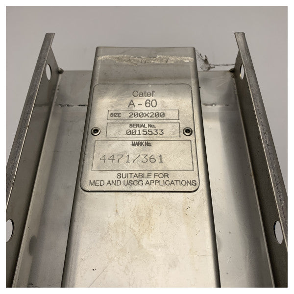 Gianneschi-hyväksytty merenkulun ruostumattomasta teräksestä valmistettu suljinleikkuri Catef A60