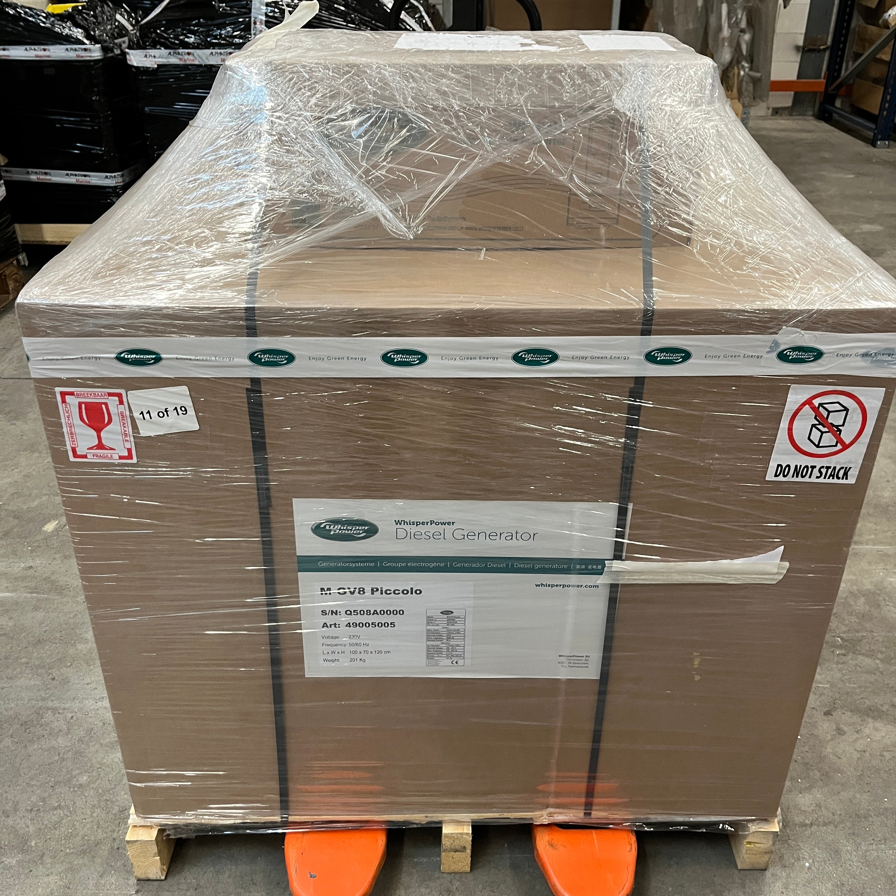 Whisper Power Piccolo 8 8 kVA marine diesel generator 230V - 49005005