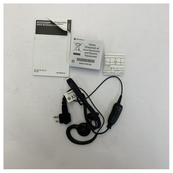 Motorola Mag One PMLN6532A Ara Mikrofon ve PTT ile Döner Kulaklık