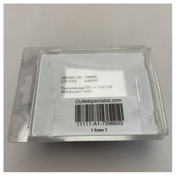 MZ Electronics Electric Windlass Foot Switch White - 7398603