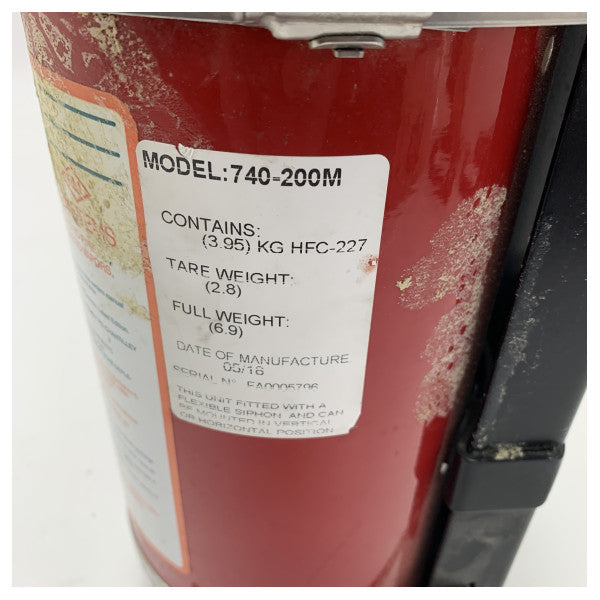 BSCO 740-200M meripalosammutin HFC-227 3.95kg 3.95kg