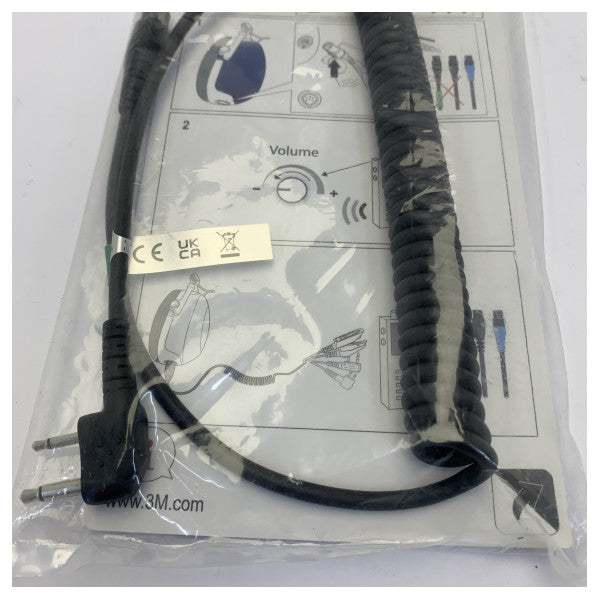 3M Peltor FLX2-35 Kabl għal Icom 2-Pin Angled