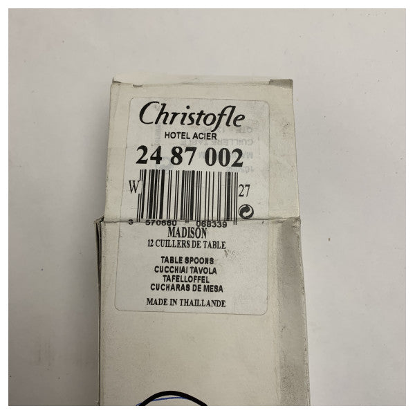 Висококачествен комплект лъжици от неръждаема стомана за маса Madison на Christofle за морски и яхтени нужди