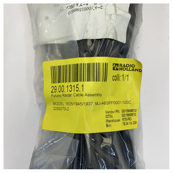 Furuno kabelmontering för PG-1000 kursgivare - MJ-A6SPF0007-100C - 22S0270-2