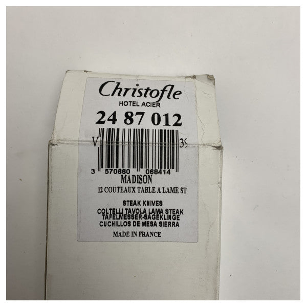 Висококачествен комплект ножове за маса Madison от неръждаема стомана 24 87 012 на Christofle