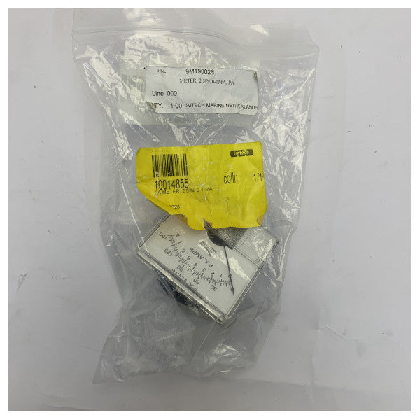 Medidor PA Southern Avionics 9M190028 - Indicador de painel de 2,5 polegadas 0-8A / 0-150V - Marinha