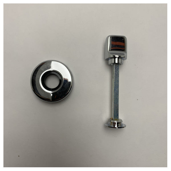 Хромована дверна клямка Olivari з розеткою H107/R6 - міцна фурнітура з морської латуні