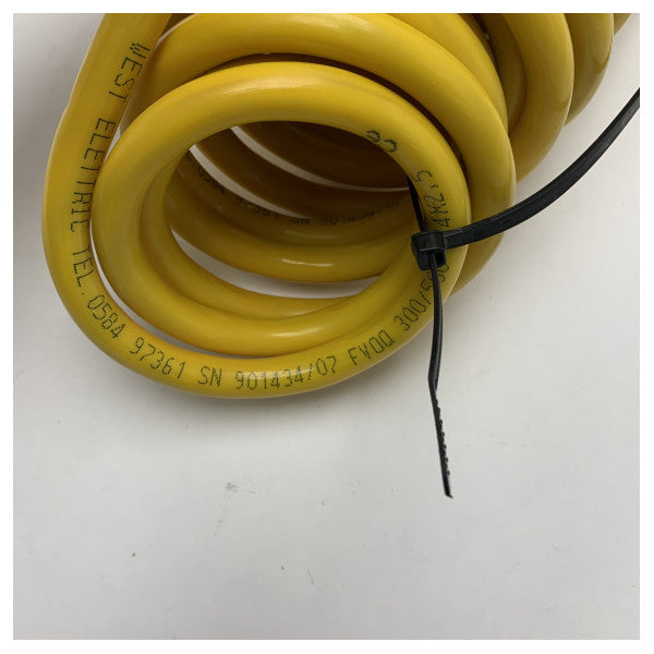 Висококачествен гъвкав морски спирален кабел 4x2.5mm� - 5m UV и соленоводен