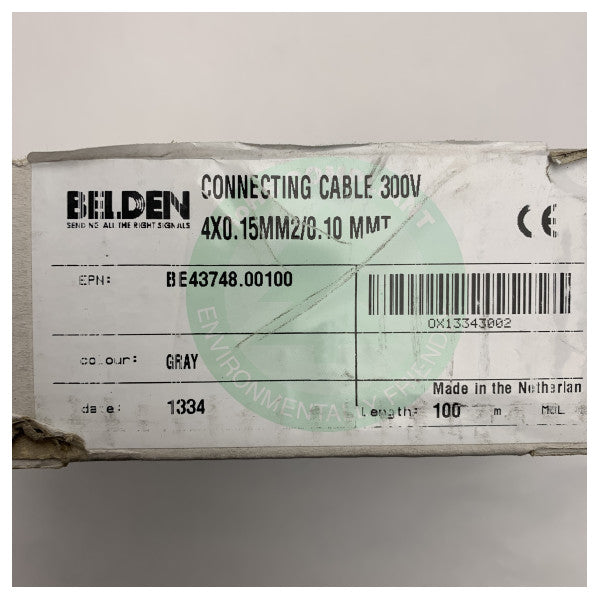 Belden POPE Multi Core Marine Cable 4 Cores 0.15mm� - Durable Flexible Electrical Wire for Maritime Use, 100m Roll - BE43748