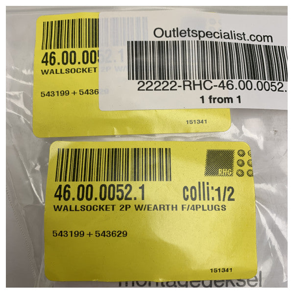 Морски клас захранващ стенен контакт с четири двойни изхода - устойчив на атмосферни влияния и издръжлив