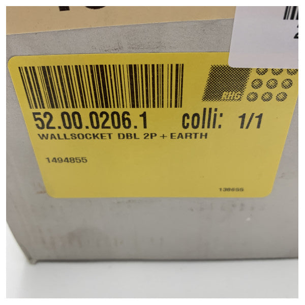 Висококачествен двоен контакт Schuko за морска употреба - водоустойчив и издръжлив електрически контакт