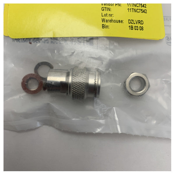 TNC мъжки спойка за RG58 кабел - водоустойчив RF конектор за морски системи