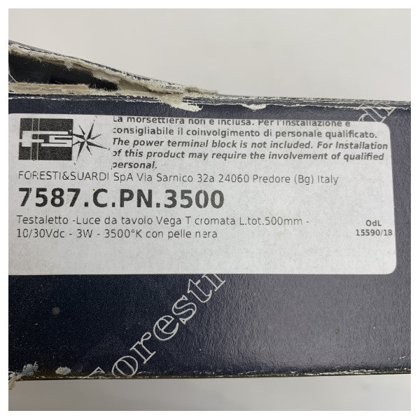 Регульований світлодіодний світильник для читання Foresti Suardi 7587.C.PN.3500