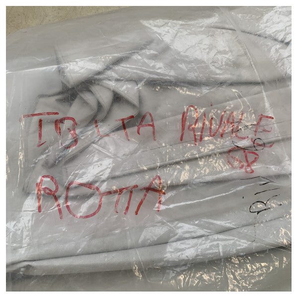 Riva Rivale 56 закриване на бимини с прозорци - Издръжлив бял морски навес за защита от слънцето и времето