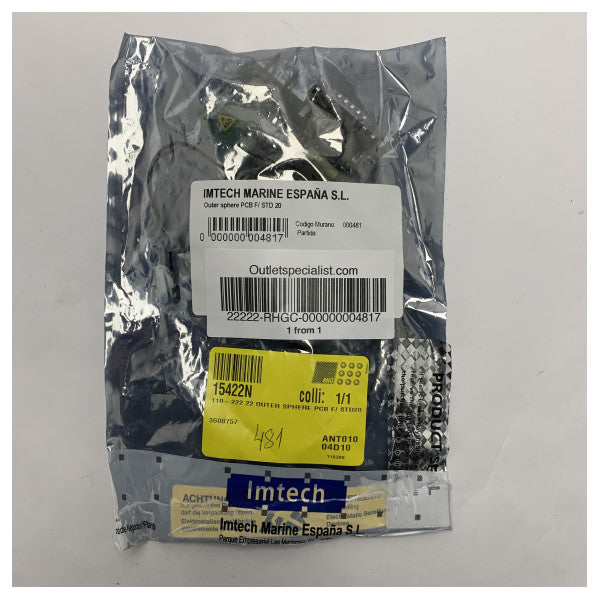 Друкована плата Raytheon Anschutz з міцним 15-контактним роз'ємом - 110-222.222