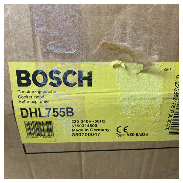 Bosch DHL755B Marine Range Extraction Hood - Durable Ventilation for Compact Boat Kitchens