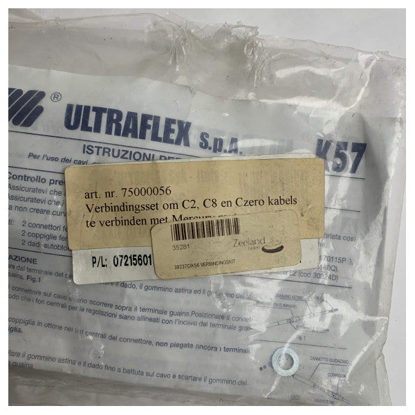 Kit di connettori per cavi marini Ultraflex K56 75000056 - Accoppiamento di cavi resistente alle intemperie per sistemi Mercury e uso marittimo