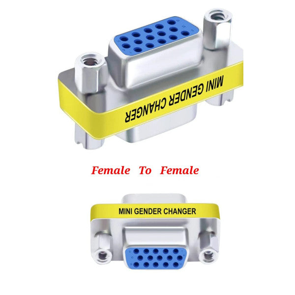 Adaptateur Mini Changeur de Genre 15-Pin - GC-SD15MM/HD
