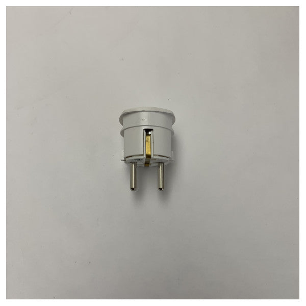 Plug maskili universali b'żewġ pinijiet b'ħamrija, 250V, grade marittima, durabbli, disinn kompatt