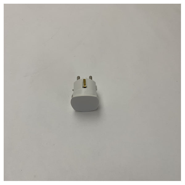 Plug maskili universali b'żewġ pinijiet b'ħamrija, 250V, grade marittima, durabbli, disinn kompatt