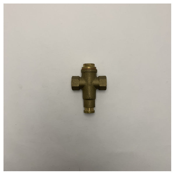 صنبور زر نحاسي بحري بقطر 3/8 بوصة - موصل بحري متين ومقاوم للتآكل