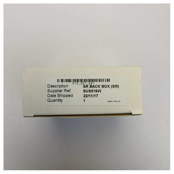 Tyco SR-BACK-BOX Electric Buil-In Box for Manual Call Point - 515.001.021