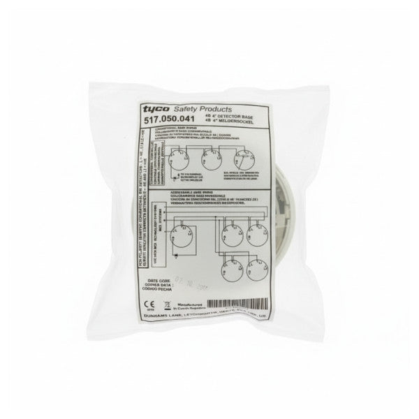 Tyco 4B-C-D Fire Detector Mounting Bracket White - 517.050.041