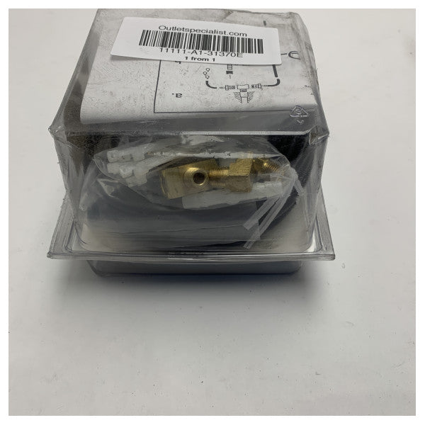 Teleflex 31370E Vattentrycksmätarsats för utombordsmotorer – Vit urtavla, 30 PSI