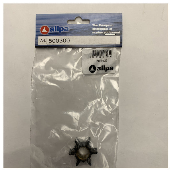 Allpa 500300 Durable Six-Blade Marine Water Pump Impeller pour des systèmes de refroidissement fiables