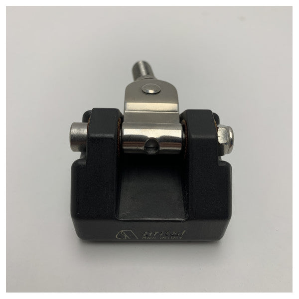 Allpa Antal 610401 czarny pokryty blok do żagli głównych z prowadnicą