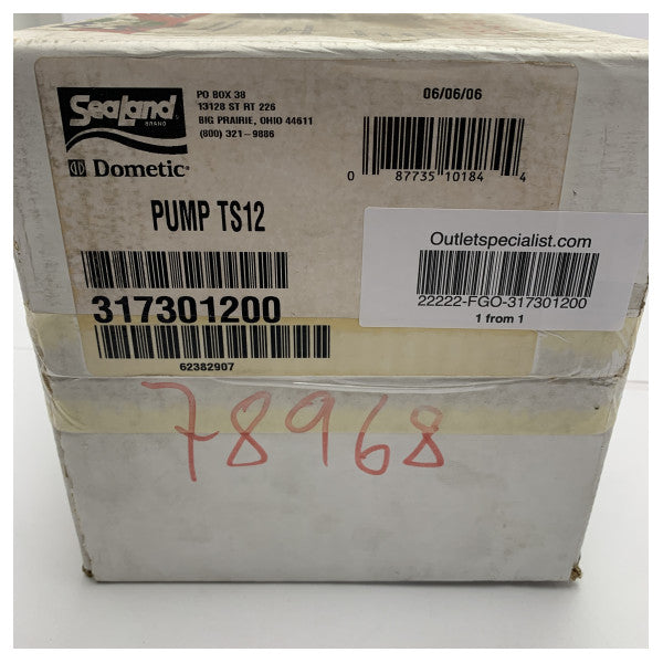 Dometic Sealand T series discharge pump 12V - TS12