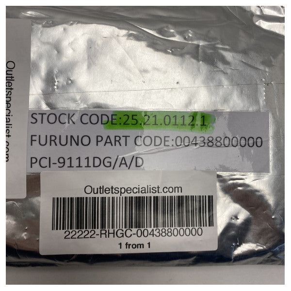 Furuno S-VDR PCI-9111DG Morski Rejestrator Danych A/D Przetwarzanie Sygnału PCB