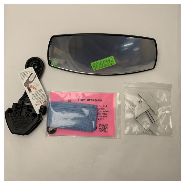 PTM Edge Pro Combo 100 マリンボートミラーシステム-耐久性、ワイドアングル、ノードリルマウント