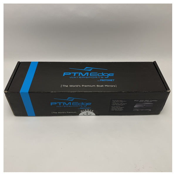 PTM Edge Pro Combo 100 マリンボートミラーシステム-耐久性、ワイドアングル、ノードリルマウント