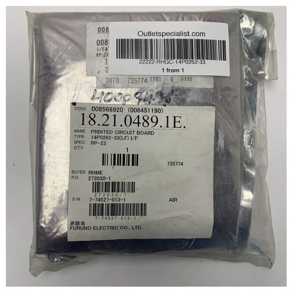 Furuno 14P0262-33 LF Tiskana ploča za pomorsku navigaciju i komunikacijske sustave