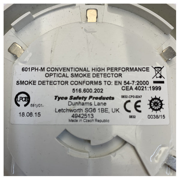 Tyco 601P-M Optical Smoke Detector for Marine - 516-600-201